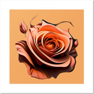 Rose - Orange Posters and Art